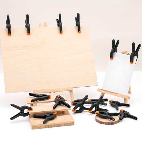 72 Pack 3.5 inch Plastic Spring Clamps, Backdrop Clips - size: 3.5in-72P
