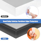 Rubber Edge Trim, Self-Adhesive U Shaped Edge Protector for Plywood, Cabinet, 1-7/8" Wood Edge Banding, Flexible Furniture Repair, EPDM Material, Fit 1-7/8"(48mm), Length 20Ft, Black - size: Fit 1-7/8"- L20'