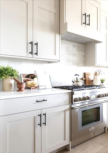 10 Pack Matte Black Cabinet Pulls 4 Inch(102mm) Kitchen Cabinet Handles Solid Zinc Alloy Cabinet Hardware Drawer Pulls - color: Matte Black, size: 4" Hole Center