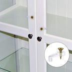 Blulu 50 Pack Glass Retainer Clips with Screws - color: Transparent With Gold Screw