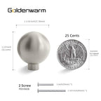 Goldenwarm 10 Pack Brushed Nickel Cabinet Knobs Drawer Knobs - color: Brushed Nickel