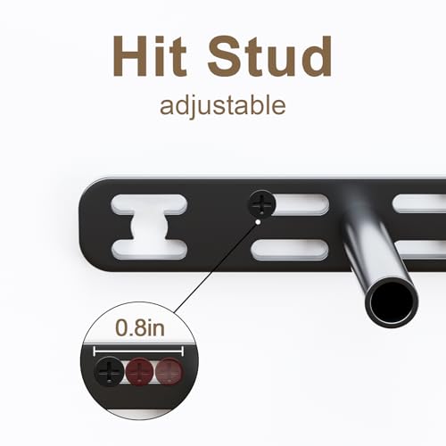 2pcs Floating Shelf Bracket Heavy Duty,Decorative Floating Shelf Hardware Hidden Black Metal Fireplace Mantel Brackets (22"X8"X1.0"--2pcs--with Build Kit) - size: 22"X8"X1.0"