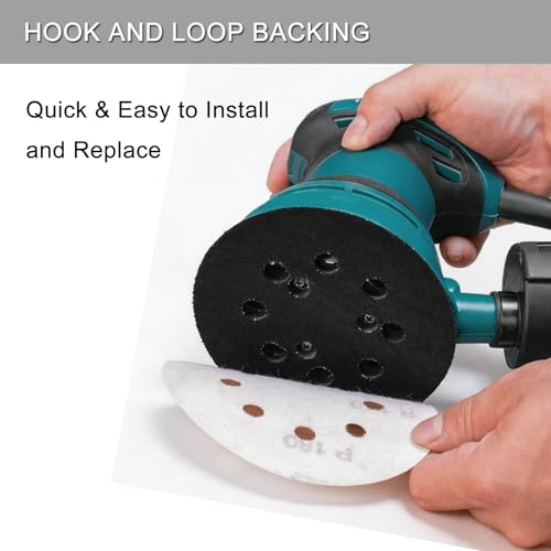 100Pcs 5 Inch Sanding Discs Hook & Loop 8-Hole Wet Dry Sandpaper 2000 Grit - style: 100Pcs 2000 Grit