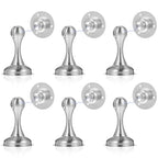 6 Pack Magnetic Door Stopper Brushed Magnetic Door Stops No Need to Drill Double-Sided Adhesive Tape Magnet Door Stop Soft-Catch Hold Doors Open