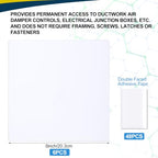Sosation 6 Pack Ceiling Cover Plate Wall Hole Cover, White, 8 Inch - color: White, size: 8 Inch