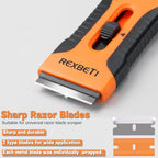REXBETI Razor Blade Scraper Tool, 8 Pack Windows, Glass Stovetop Scraper - style: Original 8 Pack