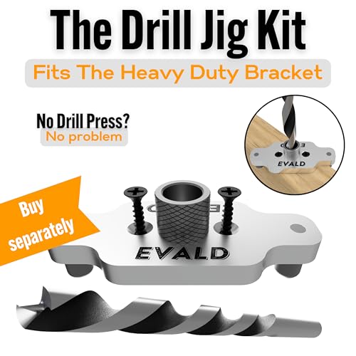 EVALD Heavy Duty Floating Shelf Brackets 6 Inch, Hidden Shelf Brackets with Screws & Anchors, Floating Shelves Hardware, Brackets for Shelves Heavy Duty (4 Pack) - size: 6 Inch, style: 4 Pack Heavy-duty