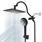 Hibbent All Metal cUPC Certified High Pressure Rainfall 10'' Shower Head - color: Oil Rubbed Bronze, style: Square 10''