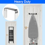 Single Extra Long Over Door Steel Hooks 4 Pack Fit 1-3/8" Door 14.2" White - size: 14.2"Length