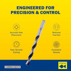Premium Brad Point Drill Bit - High-Accuracy Woodworking Size: 20mm - 205mm - size: 20 mm x 205 mm (Pack of 1)