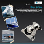 MARINE CITY Magnetic Ball Door Stopper, 316 Stainless Steel Soft Catch Holder for Boats, Marine, and Home – 11lbs (5kg) Strength