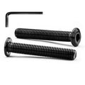 M6 x 45mm Flat Head Hex Socket Cap Screws Furniture Bolts, Stainless Steel 18-8 (304), Black Oxide, Countersunk Connector Screw, Full Thread, 20 PCS (with Hex Spanner) - size: M6 x 45mm