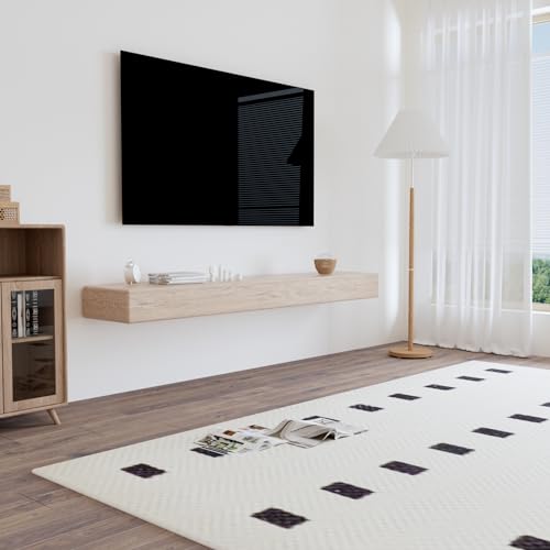 2pcs Large Shelf Brackets Long Floating Shelf Bracket Invisible Floating Shelf Hardware Heavy Duty Floating Mantel Brackets(43"X6"X1.5")