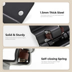30 Pack 15 Pair Black Cabinet Hinges, 3/8" Inset Semi-Concealed Hinges - color: Black, size: 3/8" Inset