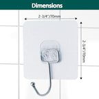 Bivethoi Adhesive Hooks, 20 Pack, 2.75 inch - size: Large hook