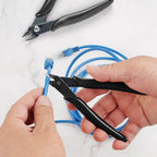 5 Pack Micro Wire Cutter, 5 Inches Flush Cutters, Black Side Cutters