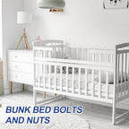 PATIKIL 4 Set Bunk Bed Bolts and Nuts Kit, M6x100mm Furniture Bolts Hex Drive Socket Cap Hardware Replacement for Beds Headboards Chairs - size: M6x100mm