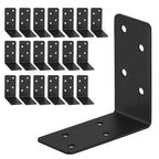 20Pcs Corner Braces,3x3x1.5 Black L Brackets,Right Angle Bracket - size: 3X3X1.5''