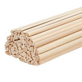 OLYCRAFT 100Pcs 11.9x0.3 Inch Half Round Wood dowels 3.5mm Wooden Dowel Rods Unfinished Wood Craft Sticks Half Round Craft Sticks Arch Wooden Dowel Rods for Braiding Tapestry DIY Crafts Building Model - size: 11.9 Inch