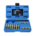 Nilight 15PCS Metric Thread Chaser Set with Case Universal M6 M8 M10 M12 - size: 15PCS Metric