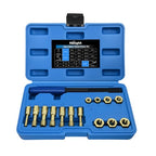 Nilight 15PCS Metric Thread Chaser Set with Case Universal M6 M8 M10 M12 - size: 15PCS Metric
