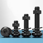 20 PCS M6*25 Cup Head Nuts and Bolts, Hex Head Bolt, Furniture Spare Parts, Crib Bolts Replacement Kit, Fully Threaded, Black Oxide Furniture Screws Connector for Chair Furniture Cots Beds - size: M6*25