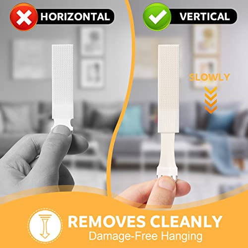Sinnsally Large Picture Hanging Strips Heavy Duty,20-Pairs(40 Strips) Sticky Picture Hangers for Walls Hanging Without Nail,Damage Free No Nails Refill Adhesive Poster Frame Mounting,White (Pack of 3) - size: Large-20 Pairs (Pack of 3)