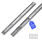 LONTAN 1 Pair Soft Close Drawer Slides 18 Inch Heavy Duty Cabinet Rails - color: Silver-Soft Close, size: 18 Inch - Drawer Slide