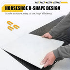 200 Horseshoe Tile Spacers, 3/16-Inch U-Shaped Plastic Spacers for Tile Leveling System Floor Wall Installation - size: 3/16"-200 Pcs
