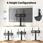 PERLESMITH Universal TV Stand Legs for 32-65 inch TVs, Table Top TV Stand up to 88 lbs, Height Adjustable Television TV Mount, Universal TV Leg Base for Living Room & Bedroom (32-65 Inch with Swivel) - size: 32-65 Inch with swivel