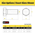 15 Sets 1/4-20x3-1/4 Bolt and Nut Set, Flat & Lock Washers Included,60PCS - size: 1/4-20x3-1/4" 15sets