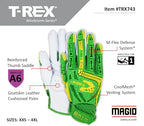 Magid T-REX TRX743 A6 Impact Gloves, Goatskin, 1 Pair, Size 8/Medium - size: 8/M, style: 1 Pair