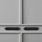 kwa heri 15Pack Self-Stick Push Pull Helper Black Hidden Cabinet Handles ABS Plastic Door Window Wardrobe Instant Cabinet Drawer Furniture Handles