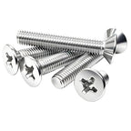 100Pcs M3-0.5x4mm Flat Head Phillips Machine Screw - size: M3-0.5x4mm(100Pcs)
