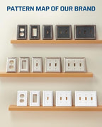 DEWENWILS Single Toggle Wall Plates, Light Switch Cover Plates - color: Brushed Nickel, size: 1 Toggle 2PK