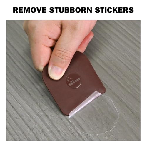 Pan Scraper, 5 Pcs Pot & Dish Scraper Plastic, Sturdy Scraper Kitchen Tool - color: Brown, size: 5 Pcs