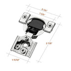 Ravinte 1/2 Inch Overlay Soft Close Hinge Kitchen Cabinet Hinges 50 Pack - size: 1/2 inch Overlay
