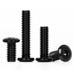 20 PCS 1/4"-20 x 1-1/2" Flat Head Socket Cap Screws Bolts, Flat Round Head Furniture Allen Bolts, Stainless Steel 304, Full Thread, Black Coating, Screwdriver Bit Included - size: 1/4"-20 x 1-1/2"