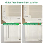 Face Frame Inset Cabinet Hinge(10 Pack), 110° Face Frame Insert Cabinet,Cabinet Door Hinge,Clip-on Base,Soft Close,Silent Hinge,3D Adjustable Hinge for Kitchen Cabinets,Bookcases,Wardrobes