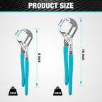DURATECH 2-Piece Water Pump Pliers Set(8" & 10"), Groove Joint Pliers - style: 8"&10"