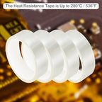 uxcell Clear Heat Tape, 1 Roll 25mmx33m 108ft High Temperature Heat Resistant Tape for Sublimation,Heat Vinyl Press,Heat Transfer, Circuit Board, No Residue - color: Clear, size: 25mmx33m