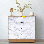 Arthome White Marble Contact Paper - Peel and Stick Wallpaper - Self-Adhesive & Removable Wall Paper for Furniture Desk, Kitchen Countertop, Cabinet, Shelf Liner, Wallcovering, (35.4"x120") - color: White Marble, size: 35.4" x 120"