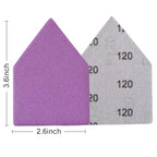 120 Grit Sandpaper, Triangle Sanding Sheets, Fits Milwaukee M12 Fuel Sander - style: 120 Grit