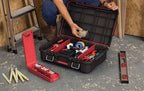 Keter Stack N' Roll Power Tool Case with Removable Dividers - color: Black/Red, size: Power Tool Organizer