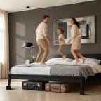 Wooden Bed Risers 3 Inch Heavy Duty, Support 2500 lbs, Black - color: Black, size: 3"H(Inner 2"H)