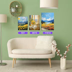 ESRICH Stretched Canvas for Painting, 24 Multi Pack 11x14, 8x10, 5x7(8 of Each) Blank Canvases for Painting, Primed Paint Canvas for Oil Paint, Acrylic Paint, for Beginners, Artists. - size: 24 Packs - 3 Sizes (5x7 8x10 11x14)