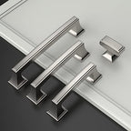 Amerdeco 10 Pack Brushed Satin Nickel Cabinet Pulls 3-3/4 Inch(96mm) Hole Center Cabinet Hardware Kitchen Cabinet Handles for Bathroom Drawer Pulls Dresser Pulls ZH0010 - color: Brushed Satin Nickel, size: 3.75"/96MM Hole Center