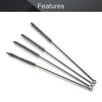 Steel Wire Tube Brushes, Stainless Steel, 0.5" Diameter, 12" Length, 5pcs - color: 5pcs, size: 1.2cm