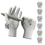 Schwer 6 Pairs A2 Cut Resistant Work Gloves, Ultra Durable, LT5636, XL - size: X-Large