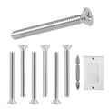 304 Stainless Steel Machine Screws,30pcs #8-32x1-1/2 Extra Long Outlet Screws Machine Long Electrical Outlet Screws Device Mounting Electrical Extender for Fix Wonky - size: #8-32x1-1/2"